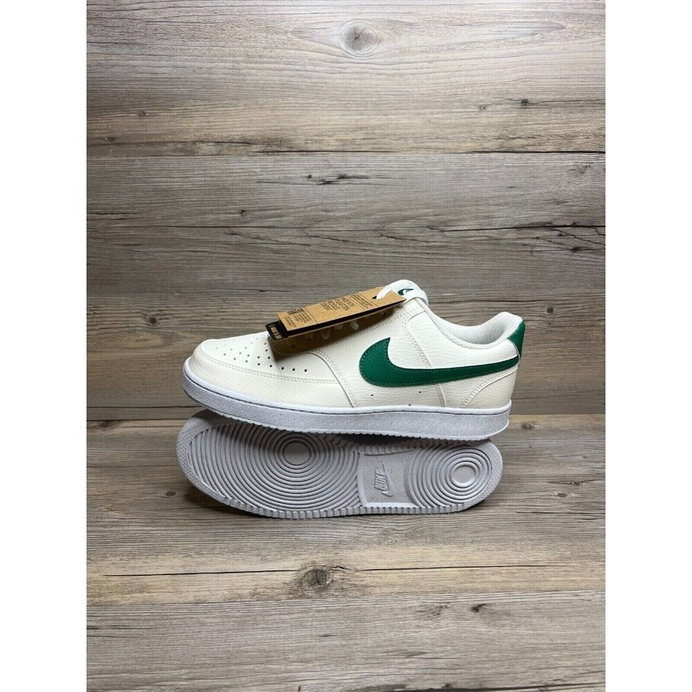 Nike White and Green Athletic Shoes